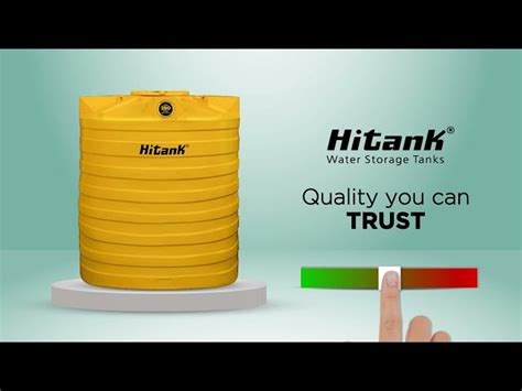 Hitank Water Storage Tank L Hitank Yellow Water Storage Tank