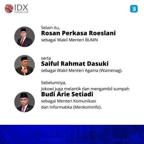 Jokowi Resmi Lantik Lima Wakil Menteri Baru Ini Daftarnya