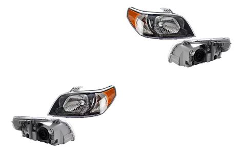 Set Faros Delanteros Fdo Negro Gm Original Aveo Env O Gratis