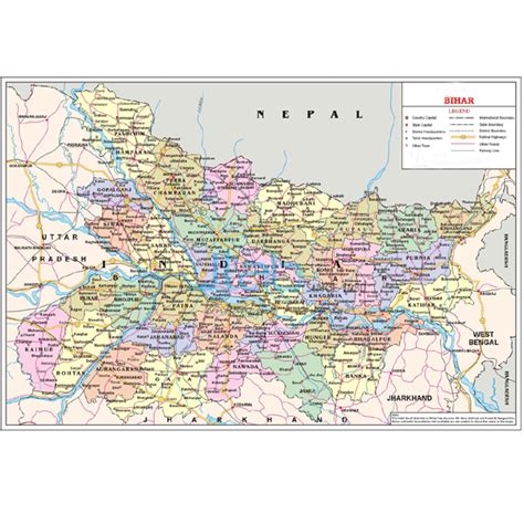 Uttarakhand Political Map Chart Manufacturer And Supplier In India