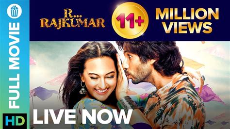 R Rajkumar Full Movie LIVE On Eros Now Shahid Kapoor Sonakshi