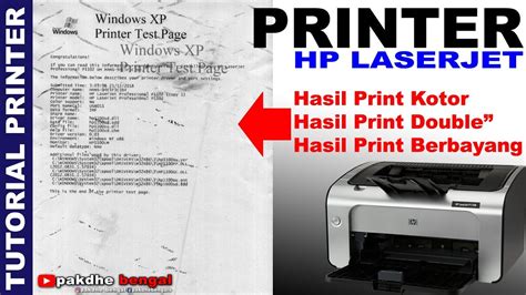 Printer HP Laserjet Hasil Printnya Kotor Dan Tulisan Dobel Dobel