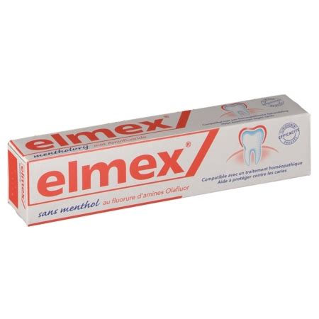 Elmex Protection Caries Sans Ment Dentifrice Ml Livraison De