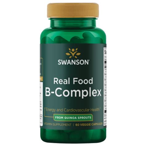 Swanson Real Food Vitamin B Complex Veg Capsules Veg Caps Fry