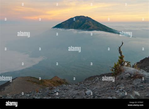 Gunung Merapi Volcano On Java Island In Indonesia Stock Photo Alamy