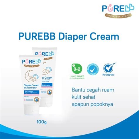 Jual Pure Bb Diaper Rash Cream Krim Ruam Popok Bayi Purebb Pure Baby