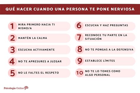 Qué hacer cuando una persona te pone nerviosa 10 consejos