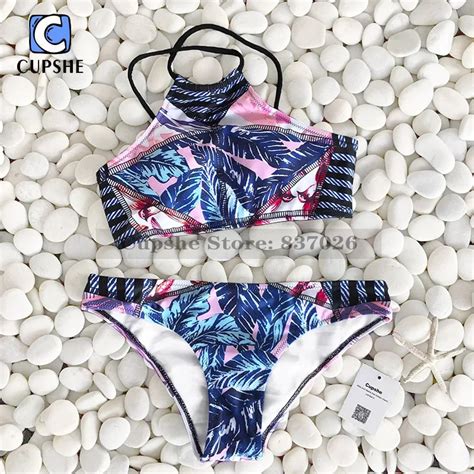 Aliexpress Buy Cupshe Find Your Flourish Tank Bikini Set Women