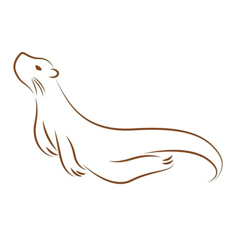 Otter Icon Logo Design 21431239 Vector Art At Vecteezy