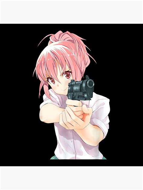 "anime girl with gun" Poster for Sale by governmentloc | Redbubble