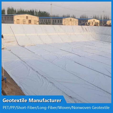 Acupuncture Pp Short Filament Non Woven Geotextile Highway Engineering