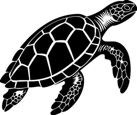 Premium Vector | Turtle Silhouette Vector Illustration White Background