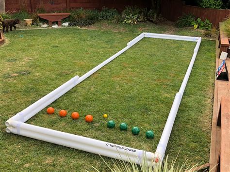 diy portable bocce ball court - Crystle Cohn