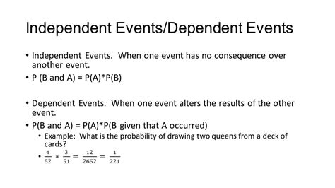 Dependent And Independent Events Worksheets