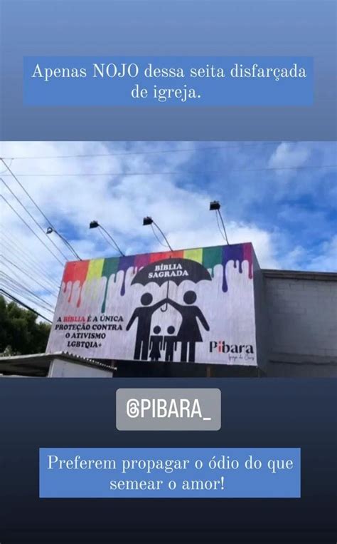 A Gazeta Outdoor De Igreja Mensagem Homof Bica Gera Revolta Em