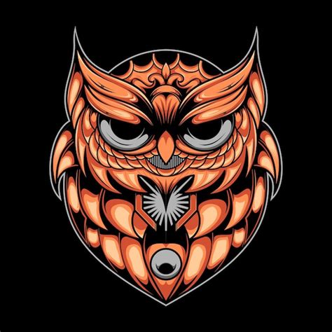 Illustration Vectorielle De Hibou Vecteur Premium