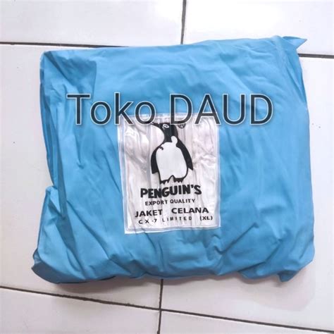 Jual Jas Hujan Setelan Penguin Jumbo Cx Pvc Super Tebal Cx Xl Xxl