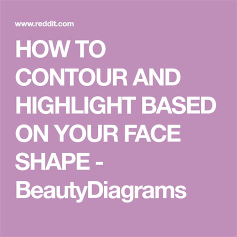 How To Contour And Highlight Based On Your Face Shape Beautydiagrams