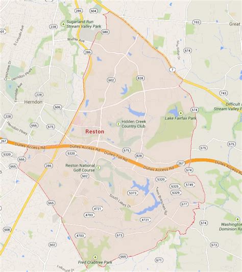 Reston Virginia Map - United States