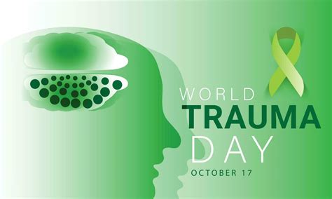 World Trauma Day Background Banner Card Poster Template Vector