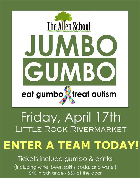 Jumbo Gumbo Cookoff Benefiting The Allen School Little Rock Ar