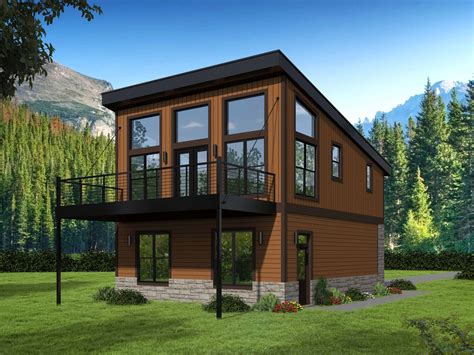 Garage w/Apartments Home Plan - 1 Bedrms, 1 Baths - 825 Sq Ft - #196-1100