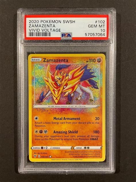 Pokémon Zamazenta Vivid Voltage PSA 10 Kaufen auf Ricardo