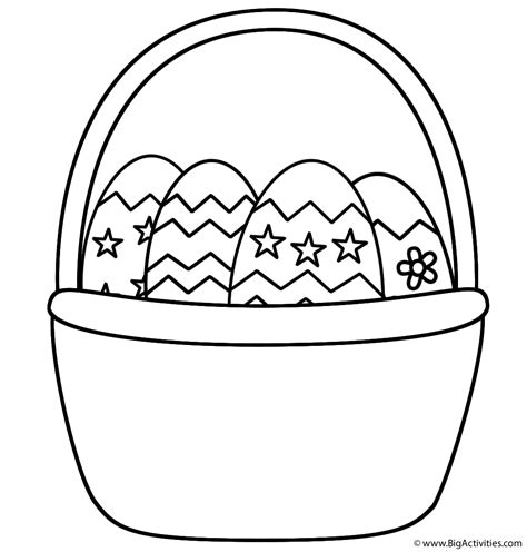 Coloring Pages Easter Baskets