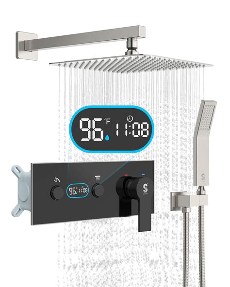 Led Digital Display Shower System Sr Sunrise 10 Inch High Pressure