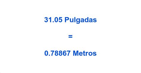 3105 Pulgadas A Metros ¿cuántos M Hay En 3105 In
