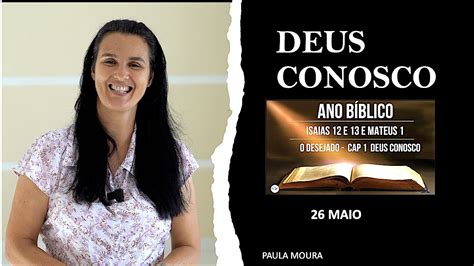 Maio Deus Conosco Ano Biblico Escola De Profetas Estudo