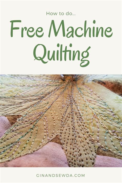 Free Machine Quilting and Embroidery Guide