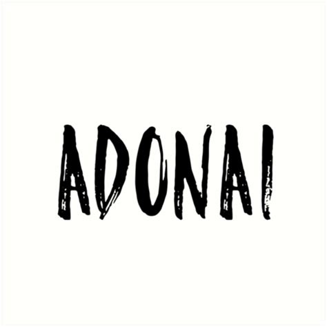 "Adonai" Art Print by harpleydesigns | Redbubble