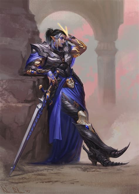 oc human warlock character art rcharacterdrawing