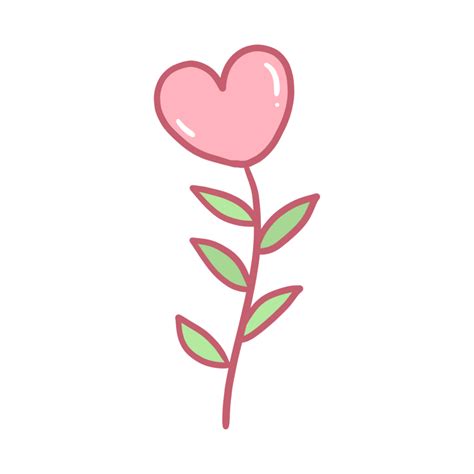 Rosado Corazón Enamorado Dibujos Animados Estilo 36255322 Png