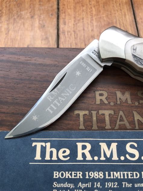 Boker Tree Brand Rare German Made Rms Titanic Commemorative Knife