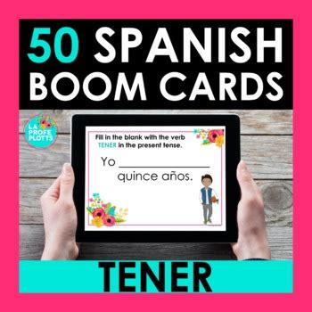 Tener Spanish Boom Cards Digital Task Cards By La Profe Plotts