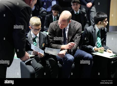 The Prince Of Wales During A Visit To Fitzalan High School In Cardiff