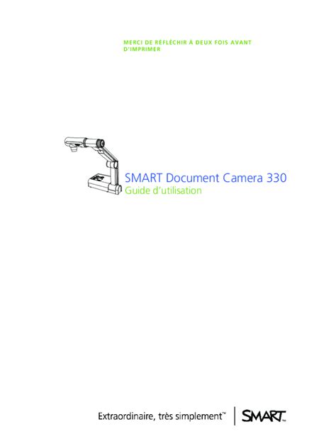 Fillable Online Guide Dutilisation De La Smart Document Camera Fax