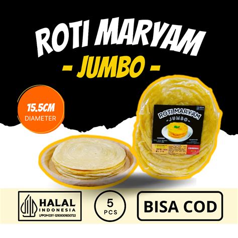 Jual Roti Maryam Jumbo Original Isi Roti Cane Jumbo Canai Jumbo