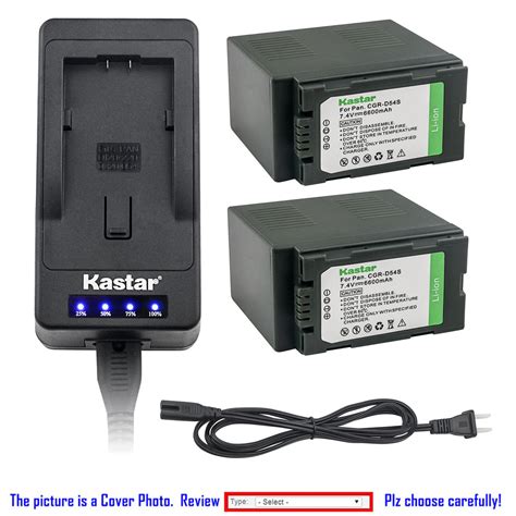 Kastar Battery Led Super Fast Charger For Panasonic Cga D54 And Ag Dvc30 Ag Dvc32 Ebay