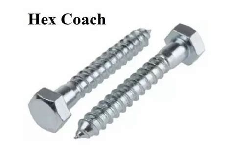 M Mm Ms Hex Coach Screw Mild Steel At Best Price In Pune Id