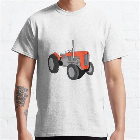 T Shirt Massey Ferguson 35 Art Par Thefunnyfarmer Redbubble