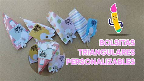 Bolsitas Triangulares Con Tema De Pascua Personalizables YouTube