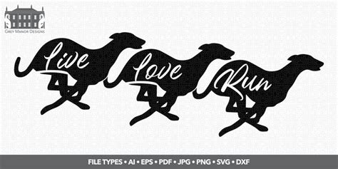 Three Black And White Silhouettes With The Words Live Love Run Written