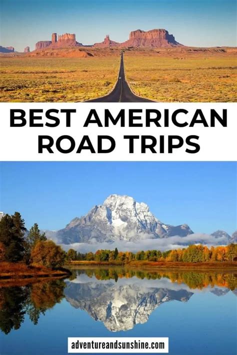 The Best Road Trips In The Us Adventure And Sunshine