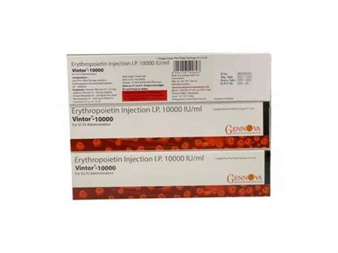 Vintor Iu Injection Erythropoietin Alfa Prefilled Syringe S