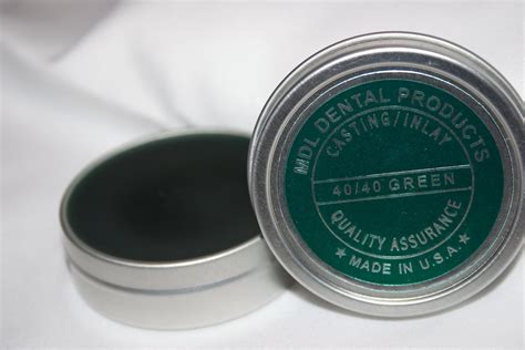 Dental Carving Inlay Wax 2oz Tin New Green Wax Arts Crafts And Sewing