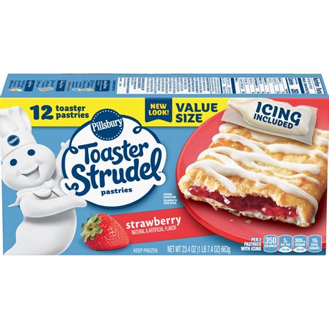 Pillsbury Toaster Strudel Strawberry Value Pack 12 Ct