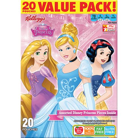 Kelloggs® Disney Princess Fruit Flavored Snacks 20 Ct Pouches Fruit